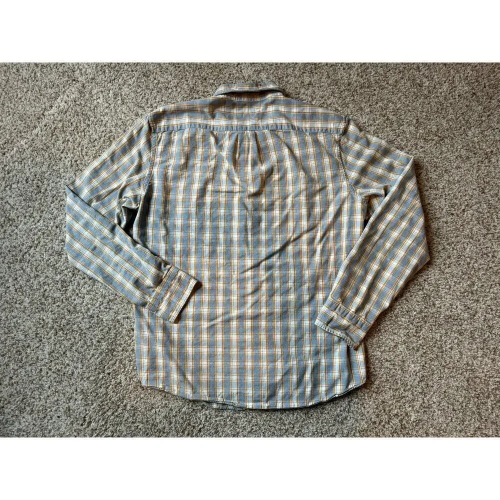 J. CREW JASPE SLIM buttoned shirt, Size Large. Flannel print cotton shirt